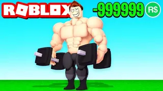 JESTEM NAJSILNIEJSZYM CZŁOWIEKIEM na ŚWIECIE w ROBLOX! (Roblox Workout Island)