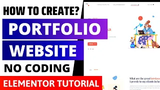 How to Create Portfolio Website using Elementor 2021? Portfolio Website WordPress Tutorial 2021