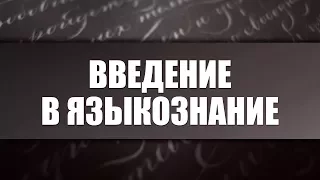 Введение в языкознание. Лекция 1. Язык и речь как основные объекты языкознания