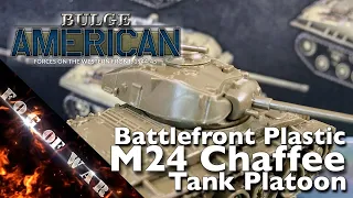 Review | BF M24 Chaffee Tank Platoon 1/100 (15mm) - UBX94 | Bulge American - Flames of War