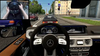 Mercedes Benz G63 AMG W464 - City Car Driving | Thrustmaster T300RS GT gameplay