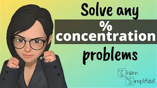 How to solve percent concentration problems even if you're 🤷🏻‍♀️  - Dr K