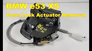 Exterior Door Handle Lock Actuator Removal BMW X5 e53