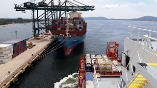 DOCKING MANEUVER IN ITAPOA BRASIL / NARROW CHANNEL / MARINER / LIFE AT SEA / SHIP VLOGS / VLOG 39