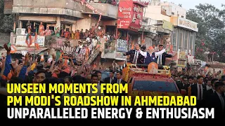 Unseen moments from PM Modi's roadshow in Ahmedabad | Unparalleled energy & enthusiasm