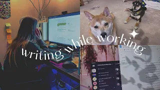 writing with a full-time job // week in my life vlog