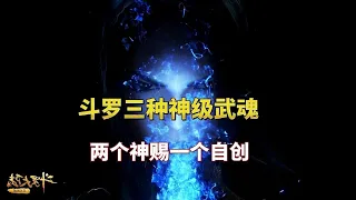 斗罗三种神级武魂，两个神赐，一个自创，第三种最滑稽。