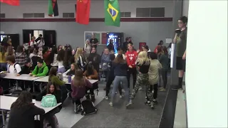 Fiestaval 2019 Macarena Flashmob at Lunch...stage view