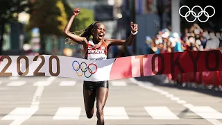 🥇 🇰🇪 Kenya’s Peres Jepchirchir takes marathon gold | #Tokyo2020 Highlights