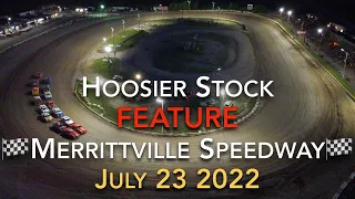 🏁 Merrittville Speedway 7/23/22 Hoosier Stock Feature Race - Aerial View DIRT TRACK RACING