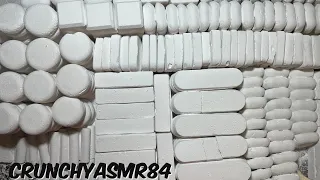 400 Variety Plain White Mass Crush | Oddly Satisfying | ASMR | Sleep Aid