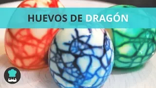HUEVOS DE DRAGÓN - ¡Huevos cocidos de colores para niños!