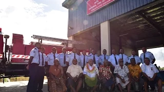 Fijian Prime Minister commissioned new Fire Station at Korovou, Tailevu.