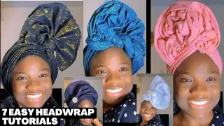 How To Do Quick & Easy Gele Headwrap Tutorial / Turban/ Headscarf/ Gele 🔥