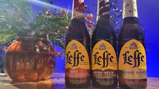 Leffe Blonde, Brune and Ruby BEERS