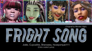 Monster High - Fright Song (Ft. Jiafei, Cupcakke, Shenseea, Noseporque111) (Color Coded Lyrics)