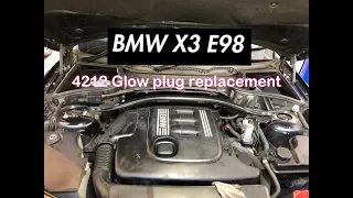BMW X3 E83 2.0L Diesel 4212 Glow plug Cylinder 1 Activation how to replace glow plugs / preheating