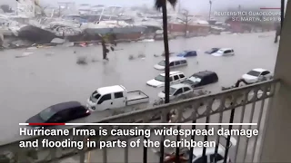 Wrath of Hurricane Irma on the Caribbean