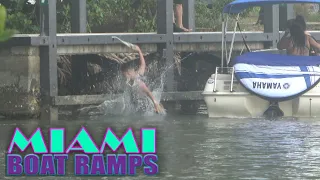 He Fell Off The Dock | Miami Boat Ramps | 79th
