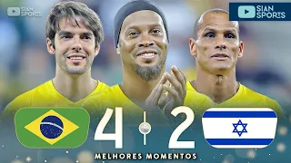 THIS DUO DESERVED THE 2006 CUP! RONALDINHO GAUCHO AND KAKA GAVE A SOCCER LESSON IN A GAME OF LEGENDS