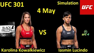 Karolina Kowalkiewicz VS Iasmin Lucindo FIGHT IN UFC 4/UFC 301