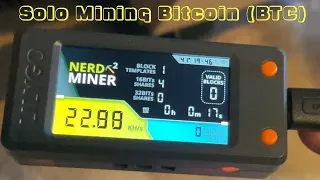 Solo Mining Bitcoin BTC with NERD MINER + Case Installation