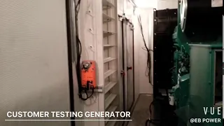 Cummins containerized diesel generator testing