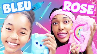 CHASSE AUX FOURNITURES SCOLAIRES 2022 BLEU VS ROSE !! BACK TO SCHOOL CHALLENGE
