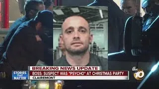 Boss: standoff suspect was "psycho" at Christmas party
