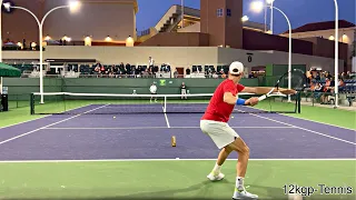 Jannik Sinner Shows Off His Accuracy - Target Practice Drills, IW 2023 [4k 60fps, Court Level]