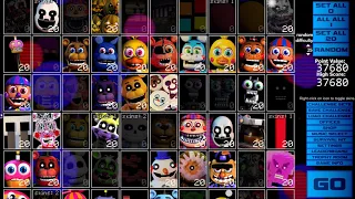 FNaF: Ultra Custom Night - 188/20 Mode Complete!!! (37680 Points) (HD) [1080p60FPS]