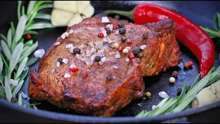 СТЕЙК 🥩 из ГОВЯДИНЫ ФЛАМБЕ / FLAMBE BEEF STEAK / ИРИНА ФУДИ