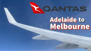 Qantas Adelaide to Melbourne Economy Class Trip Report | Qantas B737 Economy Class Flight Review