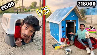 Overnight Survival Challenge  || Low budget pet house Challenge 🏠|| **PET STORE ITEMS ONLY**