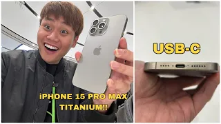 TRÊN TAY iPHONE 15 PRO MAX TRỰC TIẾP TỪ APPLE PARK 🇺🇸🇺🇸: USB-C, KHUNG TITAN SIÊU BỀN