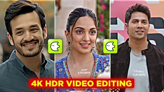 Blur App Hdr Colour Video Editing | Hdr Cc Video Editing In Blur App | Blur App 4K Video Editing