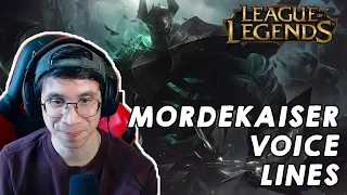 ARCANE fan reacts to Mordekaiser Voice Lines