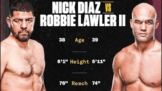Nick Diaz vs Robbie Lawler rematch after 17 yrs tonight!