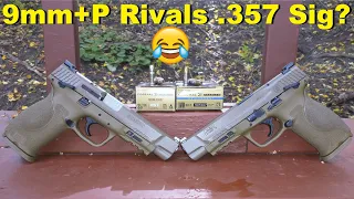 😂9mm+P Rivals .357 Sig?🤣🤨 Federal HST 9mm+P VS Federal HST .357 Sig 'Fair' Ballistic Gel Test