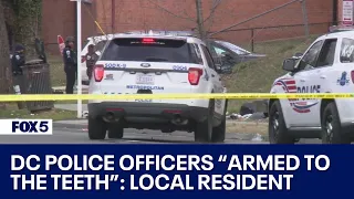 'Armed to the teeth:' Local resident describes scene of active shooting in DC