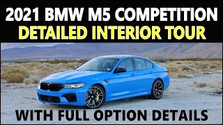 2021 BMW M5 COMPETITION - Detailed Interior Tour with Option Info