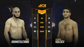 ACA YE 20: Юсуп Ахматсултанов vs. Асланбек Кодзаев I Yusup Akhmatsultanov vs. Aslanbek Kodzaev