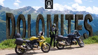 Motorbike Tour 4K Cinematic Travel Video - Dolomites and Garda Lake