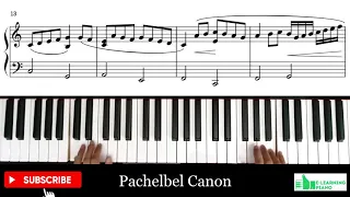 Pachelbel - Canon (Piano Tutorial)