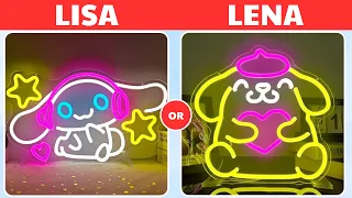 Lisa or Lena | Sanrio Cinnamoroll or Pompompurin | #lisaorlena #lisaandlena #lisa #lena