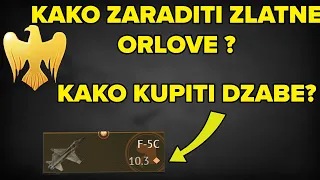 KAKO ZARADITI ZLATNE ORLOVE I KUPIM PREMIUM PAKOVE DZABE U WAR THUNDER