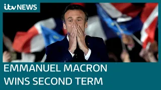 Emmanuel Macron beats Marine Le Pen to French presidency, projections show | ITV News