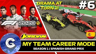 F1 2020 My Team Career Mode (Jordan) #6 | DRAMA AT TURN 1!