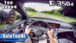 2018 Mercedes Benz E Class 350d AUTOBAHN POV ACCELERATION & TOP SPEED by AutoTopNL