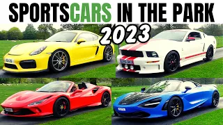 Sports Cars in the Park 2023 at Newby Hall, Ripon Cars Arriving all Morning SCITP | ASMR Car Sounds